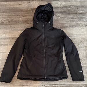 The North Face Women's Black Windwall Coat Jacket with Hood Size S Small